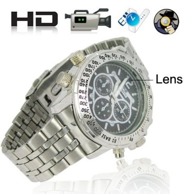 Fashionable 4GB Storage Spy DVR watch with High-capacity Li-ion Battery